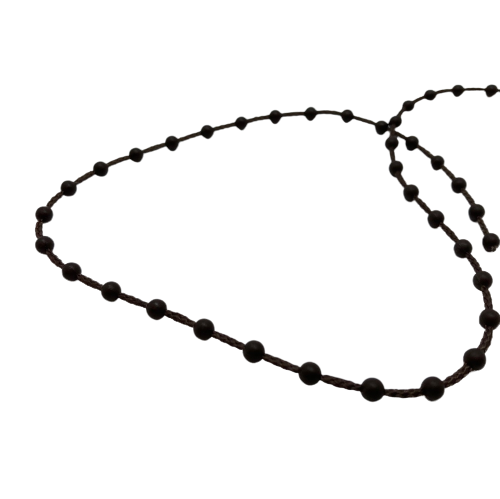 Brown Plastic No. 10 Chain Single Ball (Sold in Metres)